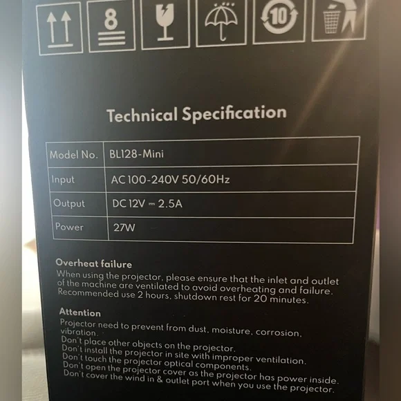 Portable LED Video Projector - New In Box - Picture 5 of 5